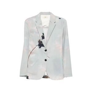 Sissiottostyle Women Printed Single-Breasted Blazer Jacket